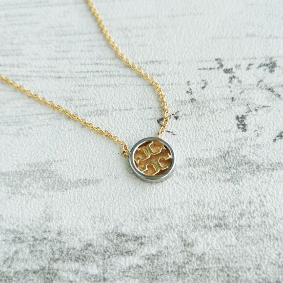 Tory Burch Gold Silver Mix necklace - Miller - Picture 2 of 4
